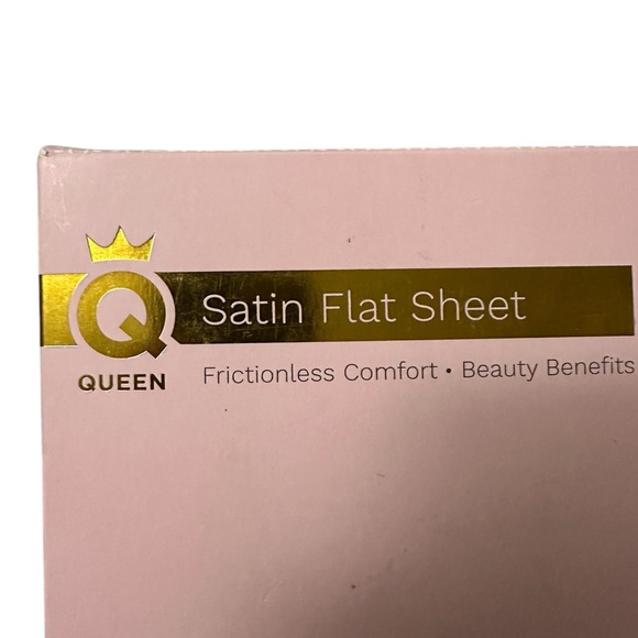 RISE Satin Flat Sheet in Queen in Charcoal Gray NIB - Picture 11 of 12